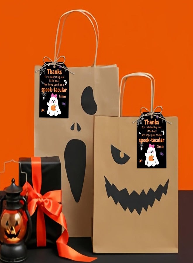 Fleure Esme 50 Pcs Halloween Tags with String for Treat Bags – You've Been Booed Gift Tags, Little Boo Thank You Tag, Ghost Favor Tags for Candy Bags, Baby Shower Favors,Halloween Party Supplies - Image 4